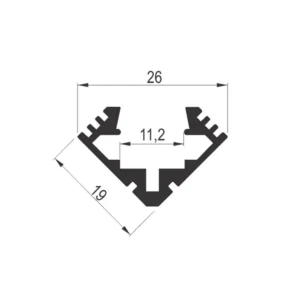 LED UGAO 1919 al.profil 2m EX