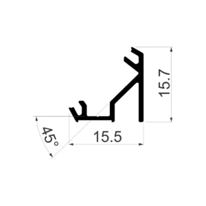 LED UGAO GLAX/AS al.profil 3m