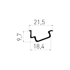 LED UGAO GLAX2,3 plakar 2m GTV