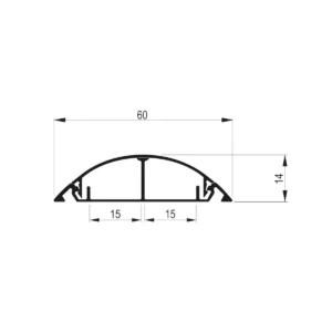 LIN kabl prof.60×14 L=1,0m AL