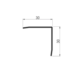 LZZ INOX profil 30×30 L=2.7m