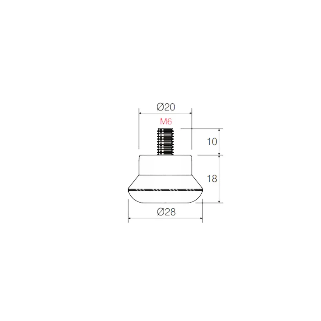 NIV stopica M6 PINGO d=28