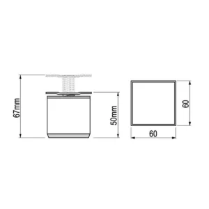 ON D Noga 60×60 CF  5cm AL SM
