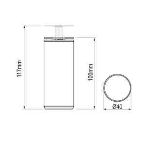 ON D Noga d=40 SF 10cm AL SB