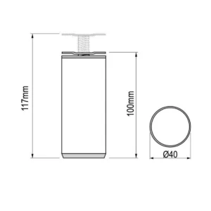 ON D Noga d=40 SF 10cm AL SM