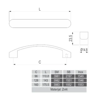 ORN N 160 ruč.K785 mat MT
