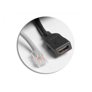 OU utič.MULTISOFT 2x,HDMI siva