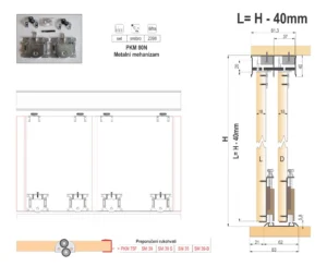 PKM 80N metalni mehanizam