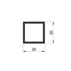 QB quadro profil 3.0m AL CRNA