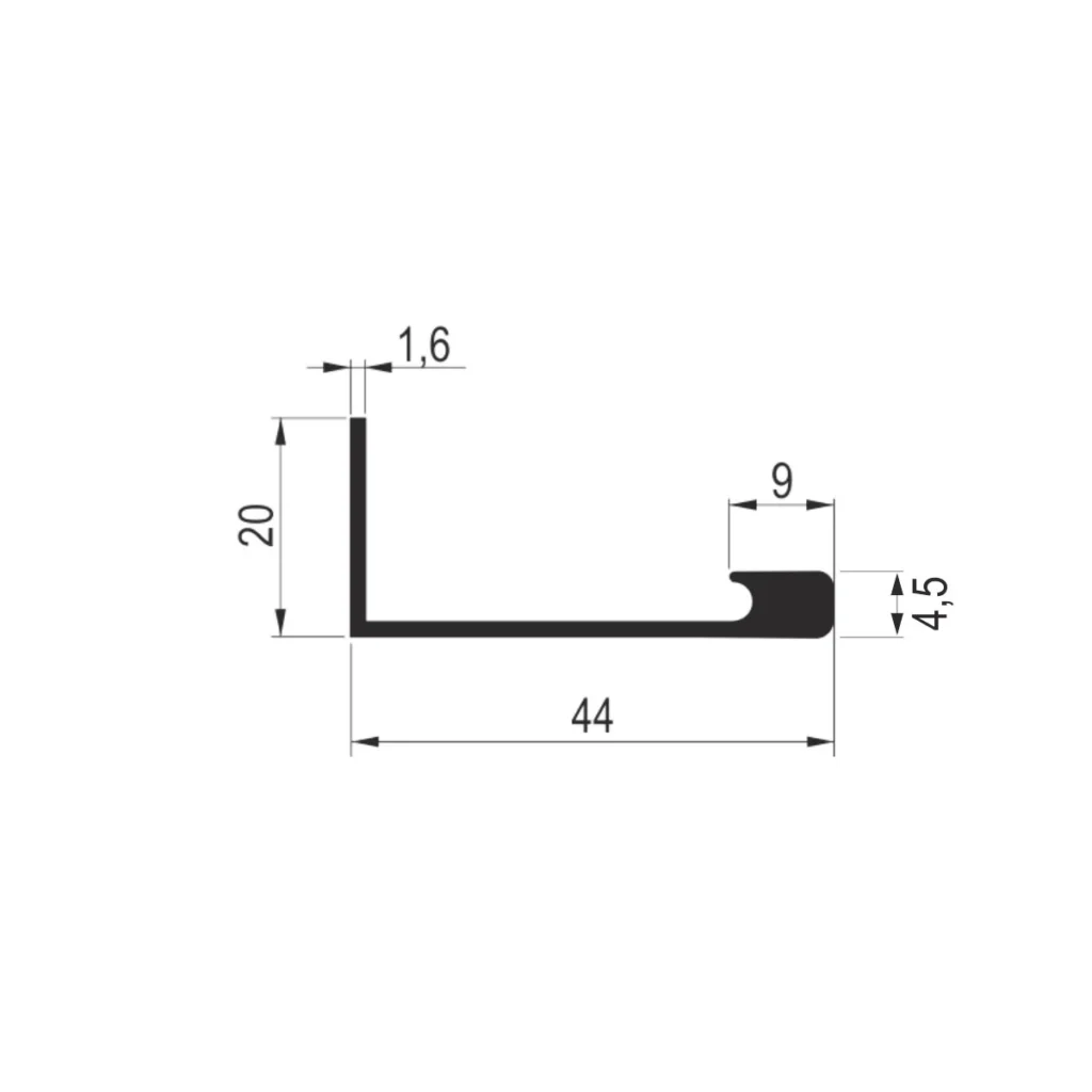 RU N 5025 rukohvat AL CRNA