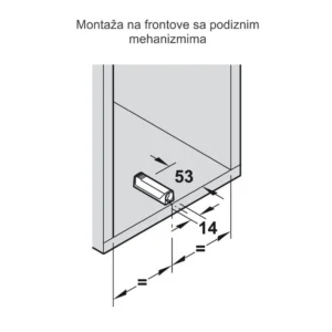 Tip-On kućište za mehanizam 50mm