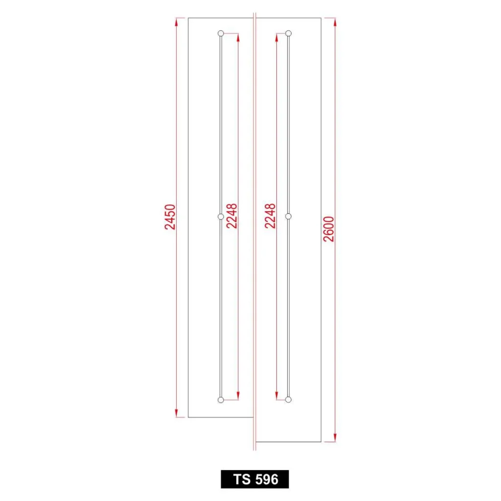 TS-596 zatezač vrata 245-260cm