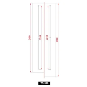 TS-596 zatezač vrata 245-260cm