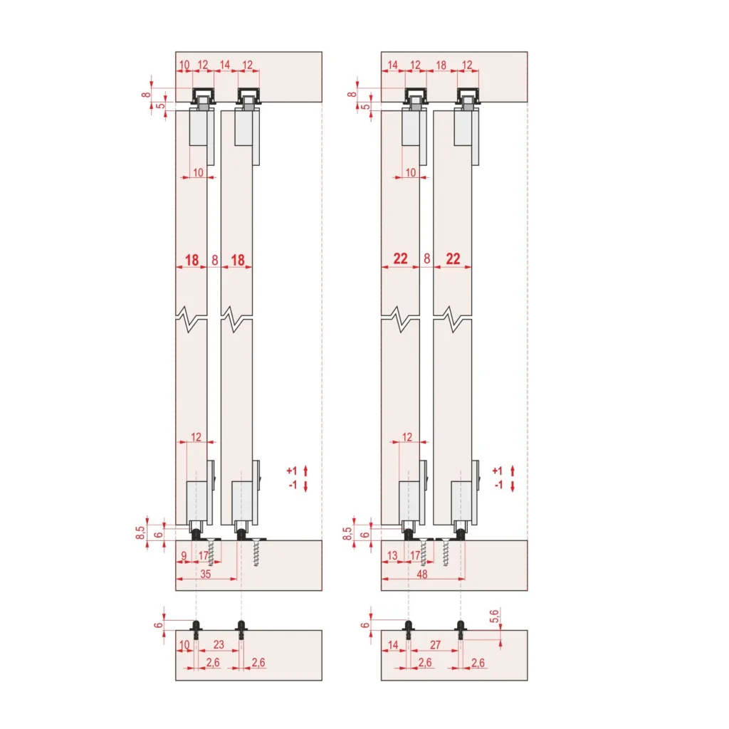 SM 2144 gornja 1k šina AL SM