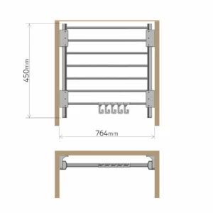 UP nosač pantalona 764mm STAND.