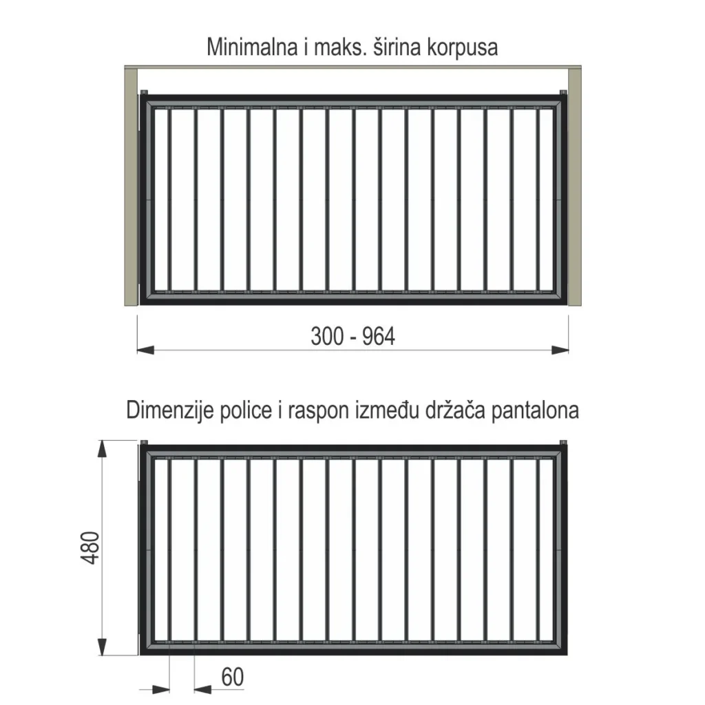 UP Premium polica – Model 1