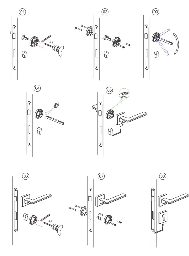 TM rozetna cilindra R011Y CR