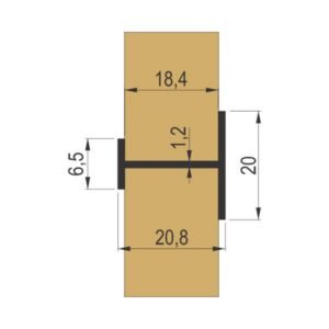 VP 1025 H pregradni profil