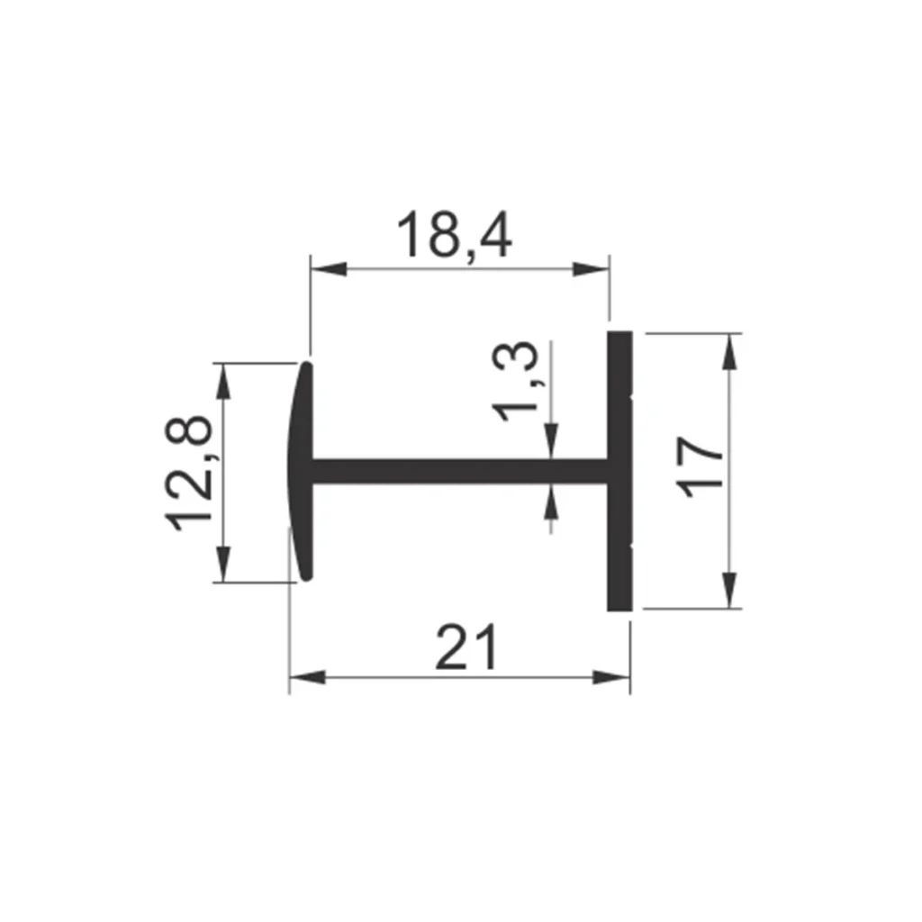 VP 1026-H vezni prof.3mAL CRNA