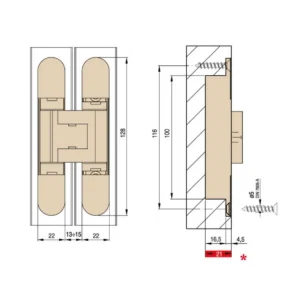 VŠ šarka skrivena 3D 1430 BELA